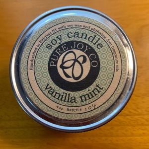 🦩Pure Joy Co. Vanilla Mint Soy Jar Candle